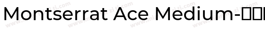 Montserrat Ace Medium字体转换